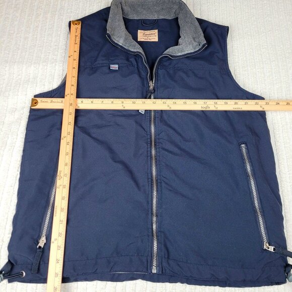 Small U.S. Expedition Mens Navy & Gray Zip-Up Lined Vest Outdoor Casual Sport - Picture 5 of 6